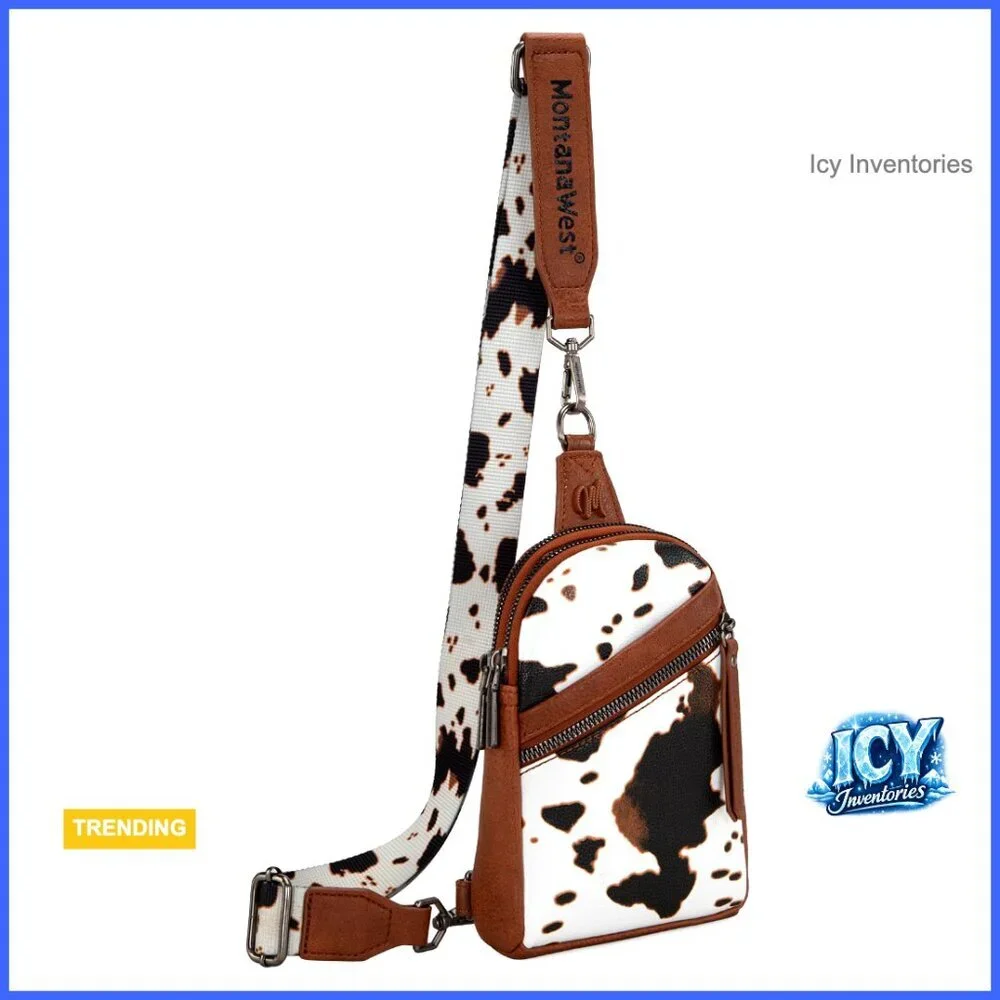 Small Crossbody Sling Bag with Detachable Adjustable Strap